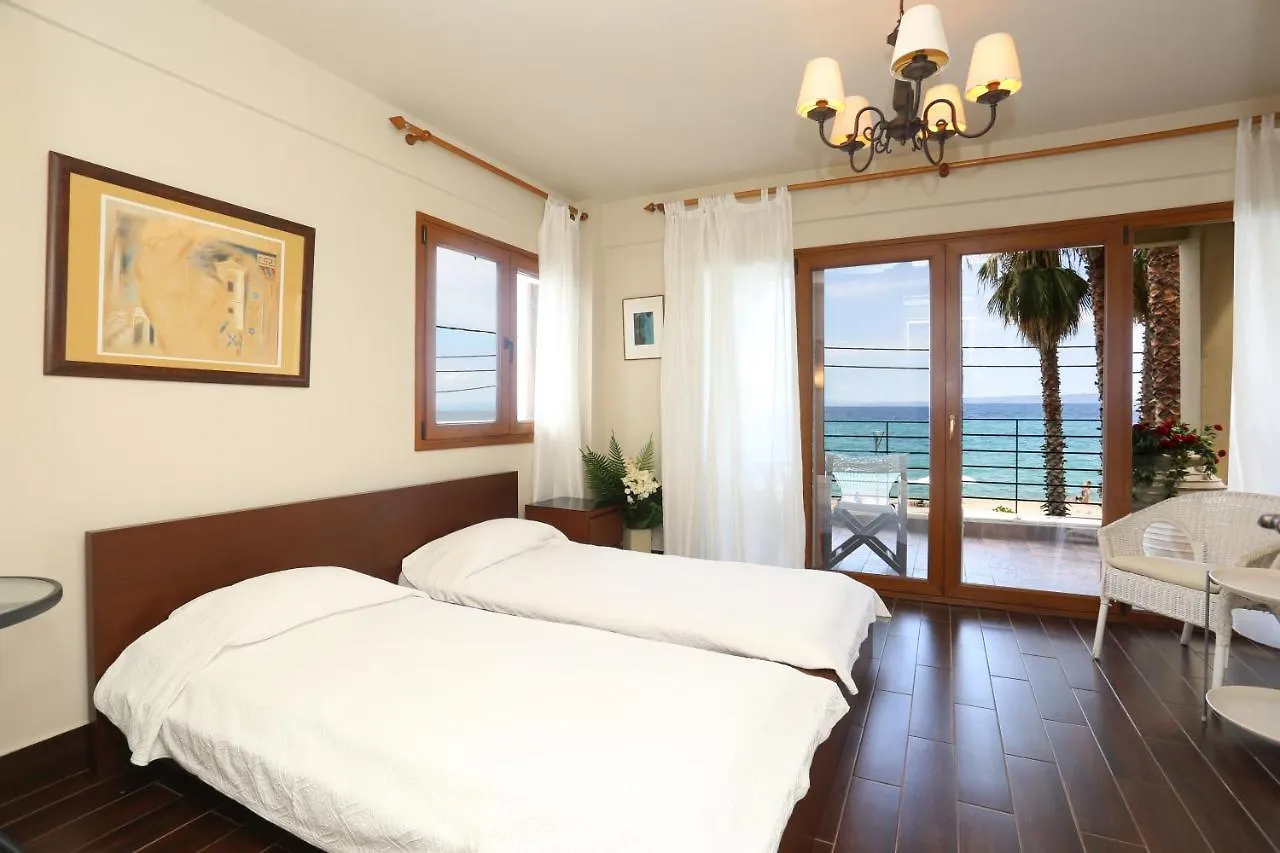 Villa Mare Blu - Beachfront, Panoramic View, Garden Pefkochori